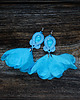 kolczyki soutache Koktajlowe  kolczyki soutache- błękitne 2