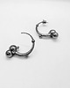 kolczyki srebrne Kolczyki srebrne SPHERE semi / black earrings 2