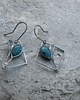 kolczyki wire wrapping Apatyt   -  kwiaty   -  kolczyki 1