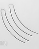 kolczyki wire wrapping Igiełki v  Silver 1