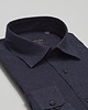 koszule męskie Lniana koszula lentane 00477 długi rękaw granatowy slim fit 2