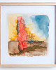 obrazy ORYGINAŁ - PEJZAŻ NO.2 - 14 cm x 14 cm 1