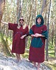 moda - inne Ponczo kąpielowe z bawełnianej frotte  MAROON MASTER 2