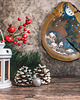 obrazy Obrazy na drewnie - Wood slice art painting malowidła na drewnie 2