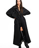 płaszcze damskie Trencz maxi oversize denim washed black 6
