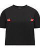 t-shirt damskie T-shirt Crop-Voila Czarny Arbuzy 1