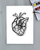 tatuaże zmywalne, tymczasowe Serce anatomiczne-tatuaż tymczasowy 1