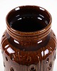 wazony Wazon ceramiczny brązowy, niemiecki design, lata 60, produkcja: West Germany 6