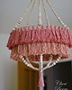 lampy wiszące Boho Lampa Abażur z Chwostami-Katja Brudny róż 2