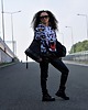bluza z kapturem damska Damska Bluza z kapturem White Tiger 3