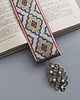 zakładki do książek Elegancka zakładka do książki haftowane ornamenty 1