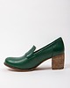 botki damskie SKÓRZANE PÓŁBUTY ZAPATO 250  ZIELONY 1