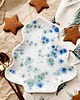 dekoracje świąteczne Talerz ceramiczny Nakrapiana choinka 2