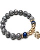 bransoletki z kamieni naturalnych Jasper and dark blue /glamour/ -  bransoletka 4