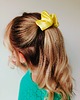 spinki i klamry do włosów Scrunchie spinka klamra jedwabna cytrynowa aura 5