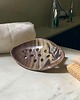 mydelniczki Ceramiczna Mydelniczka Owalna Marmurkowa Brązowo Beżowa 6