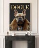 grafiki i ilustracje PLAKAT DOGUE bulldog,  portret psa, okładka magazynu modowego, mops 1