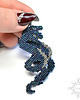 kolczyki - inne Fenrann, kolczyki ze smokami, beading 5
