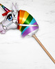 zabawki - inne Hobby horse, tęczowy jednorożec - koń na patyku 1
