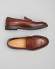 buty męskie Jasnobrązowe buty, obuwie penny loafers b008 wsuwane 1