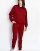 komplety damskie Dresy damskie bordowe 1