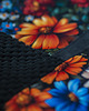 kosmetyczki Czarno-kwiatowa kosmetyczka podróżna patchwork  2