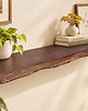 półki Półka opalana drewniana wisząca na ścianę z żywą krawędzią 40mm 4