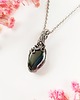wisiory Naszyjnik Hematyt Srebrny stal chirurgiczna wisiorek handmade wirewrapping 1