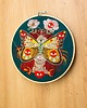 Ozdoby na ścianę Madame Butterfly black, haft w tamborku 20 cm 2