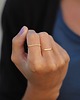 pierścionki złote 16k Gold Plated Hexagon Shape Ring 2