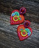 kolczyki soutache Kolekcja Frida - kolczyki kolorowe serca 1
