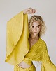 bluzki z długim rękawem damskie Bluzka Hippie Yellow Print 1