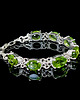 bransoletki srebrne Barokowe peridoty 1
