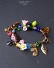 bransoletki ze szkła Lato tuż tuż. Urocza bransoletka kwiatowa w stylu boho handmade 6