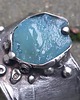 bransoletki wire wrapping Akwamarynowe jeziorko - bransoletka regulowana 2
