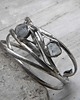 bransoletki wire wrapping Surowe topazy   - bransoleta 2
