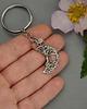 breloki Oryginalny brelok księżyc, breloczek kamień słoneczny wire wrapping 3