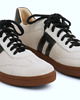 sneakersy damskie Sneakersy skórzane -  złamana biel/czarny   (7193) 2