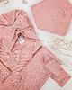 legginsy i getry dla dziewczynki Dziewczęce bawełniane legginsy AZARA z prążka koral 2