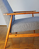 fotele Fotel Lisek PRL, Fotel 300-190, Po renowacji, kolor teak mid-century 3
