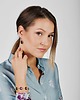 kolczyki - inne Pozłacane kolczyki sztyfcie w odcieniu perłowego fioletu e20/13 1
