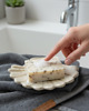 patery i talerze Ręcznie robiony ceramiczny talerz w kształcie muszli,t aca na biżuterię 8