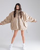 kurtki damskie Kurtka typu bomber oversize mocca 2