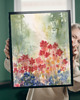 obrazy Akwarela Łąka w świetle dnia oryginalny obraz 300g 23x30 cm 1
