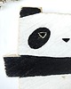 Ozdoby na ścianę Panda płaskorzeźba drewniana 1