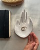 pojemniki na biżuterię Ceramiczna Łapka Handmade Talerzyk na Biżuterię Złote Ciapki 2