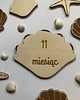 pokój dziecka - różne TABLICZKI Muszelki z miesiącami do zdjęć kartki 2