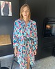 szlafroki damskie Szlafrok narzutka kimono w kontrastujące kolory 2