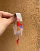 bransoletki na sznurku Bransoletka handmade tkana ręcznie na krośnie z koralikami 2
