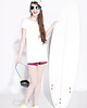 t-shirt damskie Beach Please - tshirt white 1